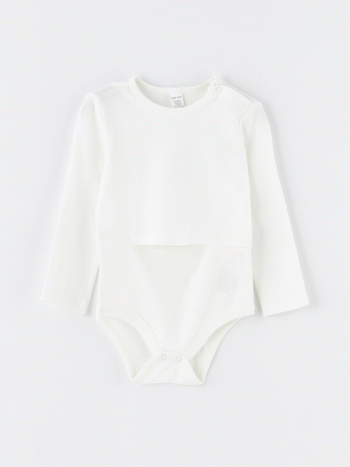 Printed Crew Neck Baby Boy Bodysuit