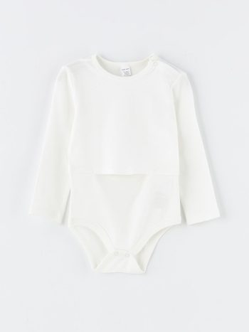 Printed Crew Neck Baby Boy Bodysuit