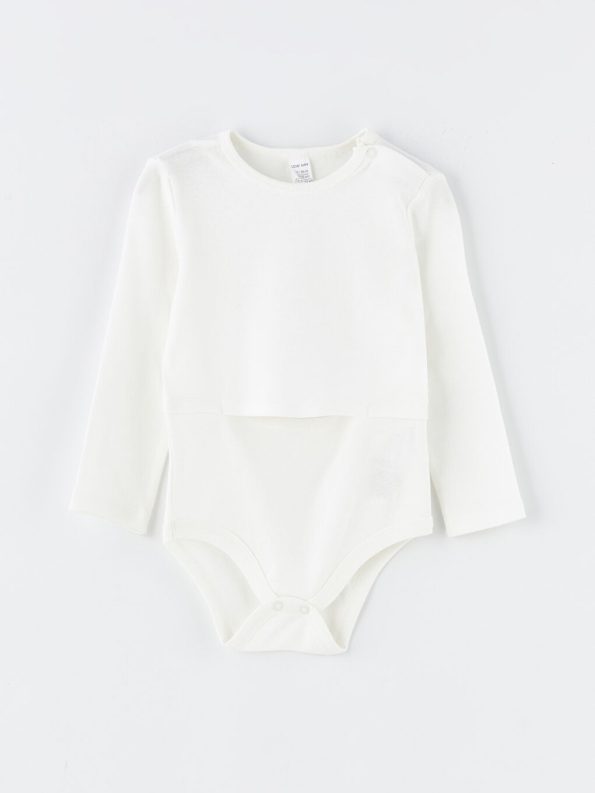 Printed Crew Neck Baby Boy Bodysuit