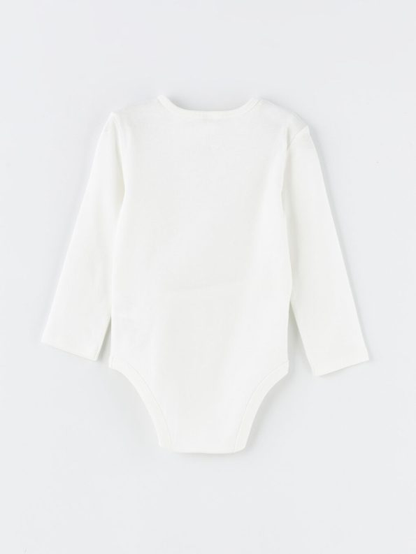 Printed Crew Neck Baby Boy Bodysuit
