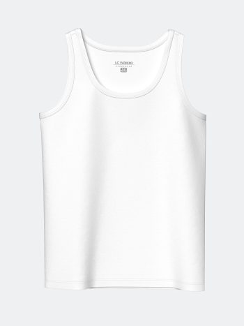 LCW Kids White Crew Neck Boys' Tank Top Set