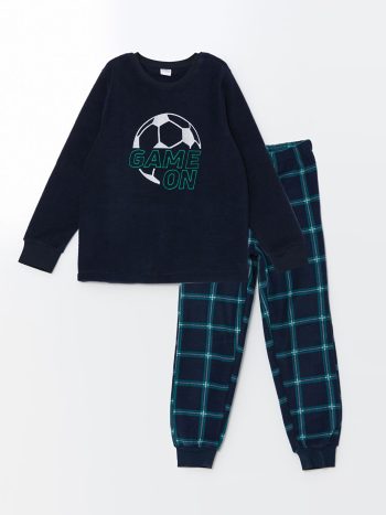 Boys' Long Sleeve Printed Crew Neck Sweatshirt