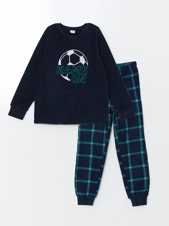 Boys' Long Sleeve Printed Crew Neck Sweatshirt