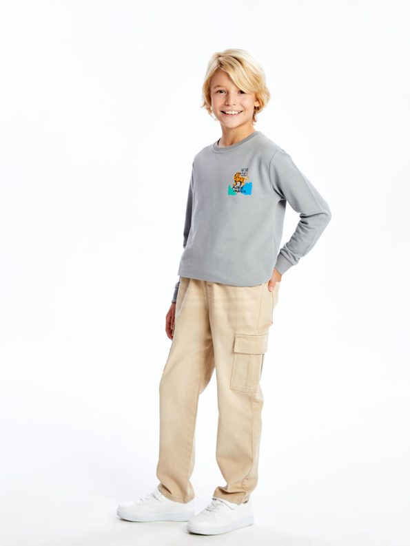 Boys' Elastic Waist Jean Pants