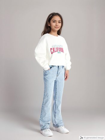 Basic Girls' Leggings with Elastic Waistband