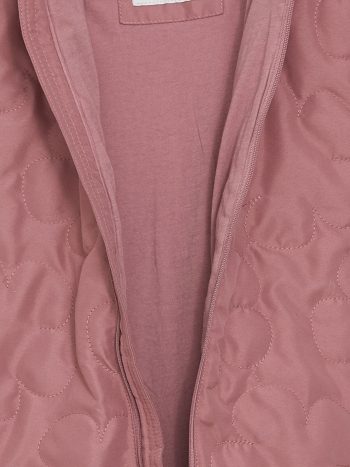LCW Baby Pink Hooded Patterned Astronaut Jacket