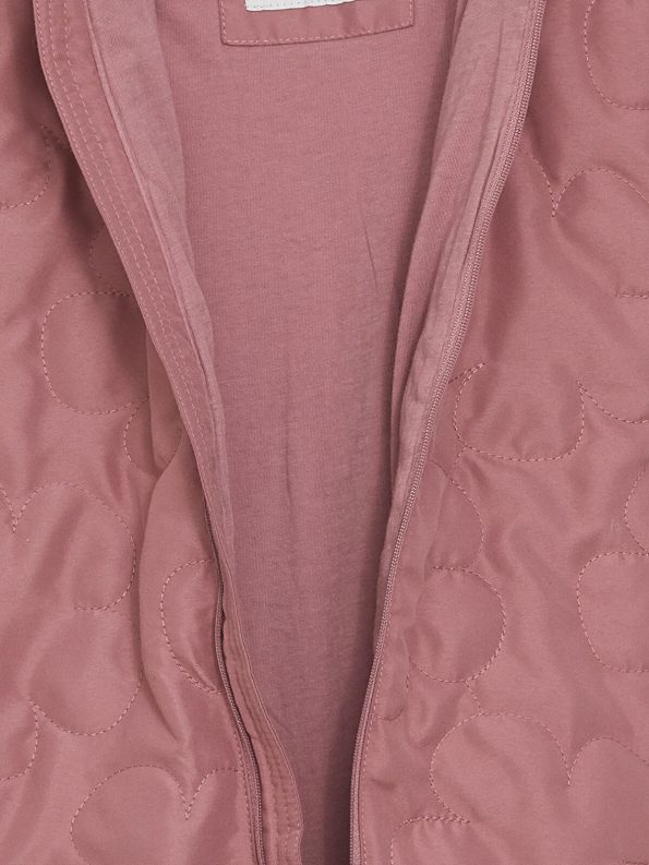 LCW Baby Pink Hooded Patterned Astronaut Jacket