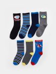 Patterned Boys' Ankle Socks Set of 7