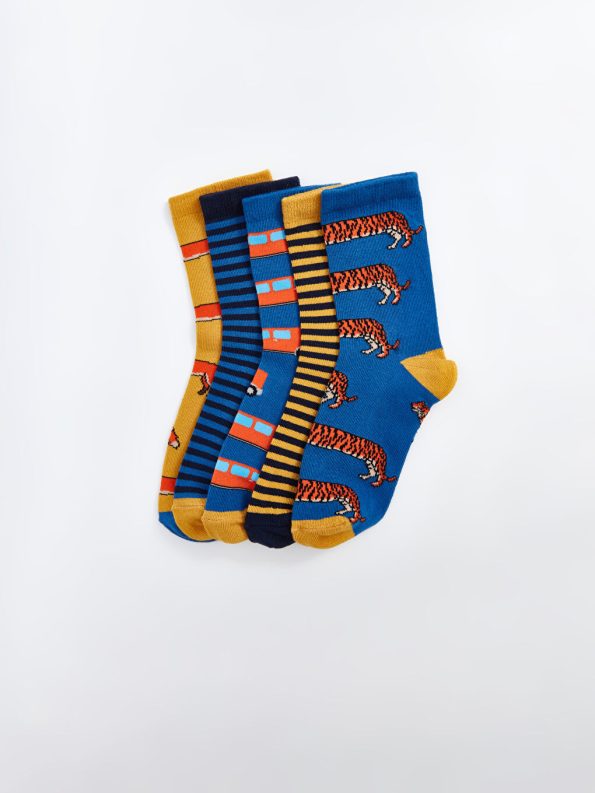 Boys' Ankle Socks Set of 5