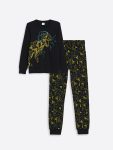Boys' Thick Sweatshirt Set with Crew Neck