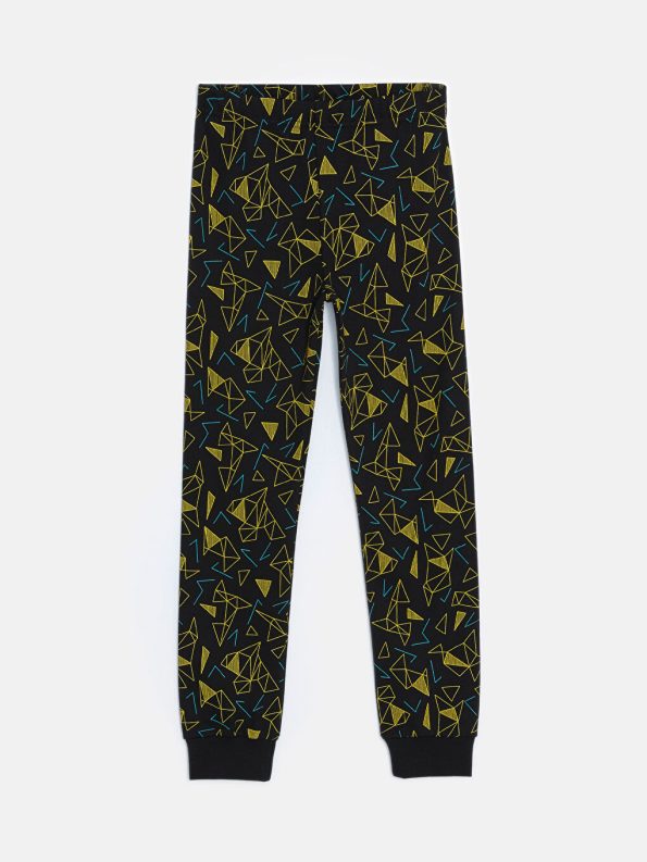 Boys' Thick Sweatshirt Set with Crew Neck