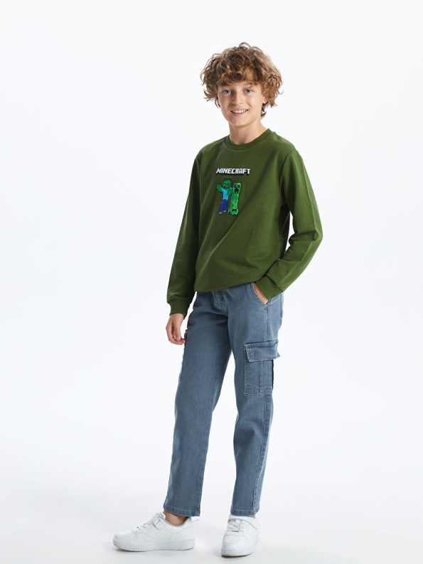 Belted Elastic Waist Boys' Pants