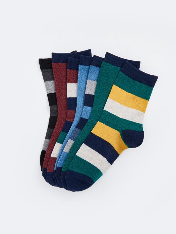 Patterned Boys' Ankle Socks Set of 7