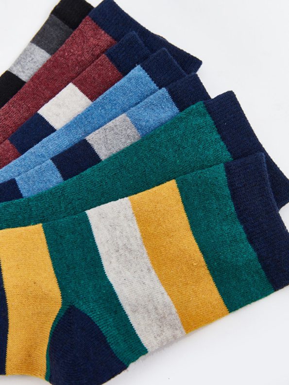 Patterned Boys' Ankle Socks Set of 7