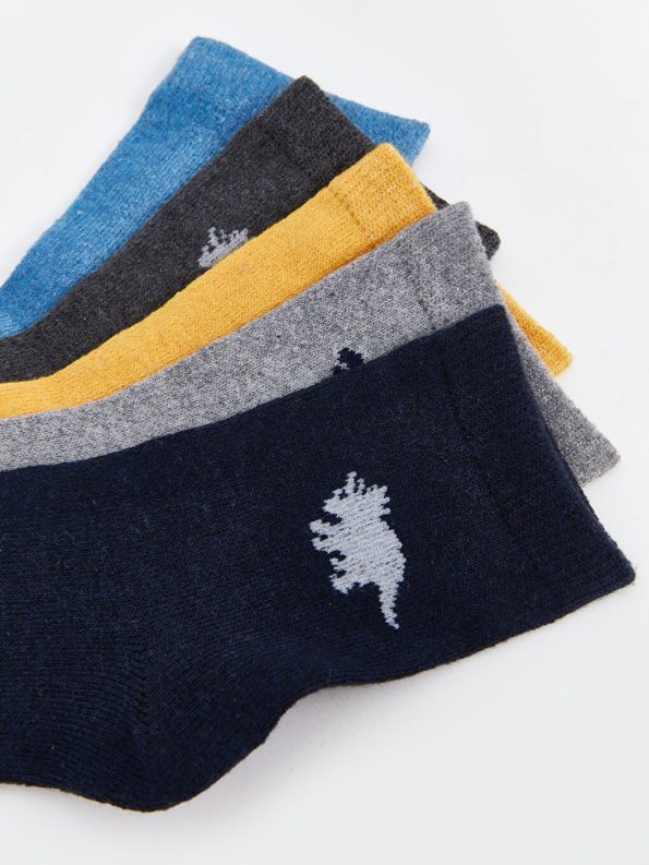 Patterned Boys' Ankle Socks Set of 5