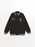 Hooded Printed Long Sleeve Boys Zip-Up Sweatshirt