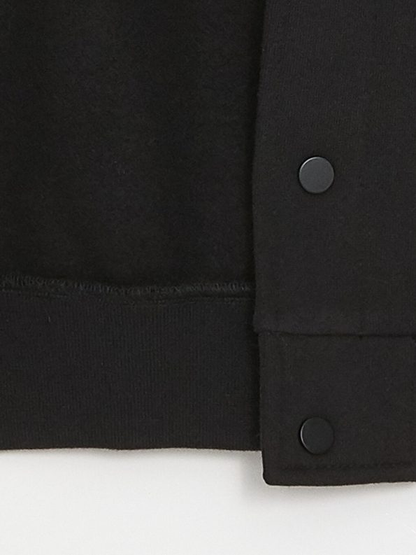 Hooded Printed Long Sleeve Boys Zip-Up Sweatshirt