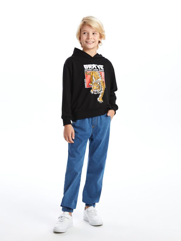 Boys' Camouflage Hooded Sweatshirt