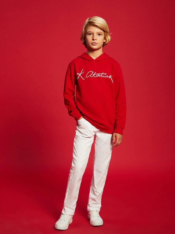 Hooded Thick Sweatshirt Set for Boys