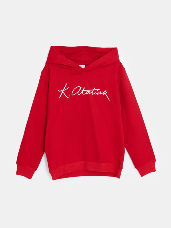 Hooded Thick Sweatshirt Set for Boys