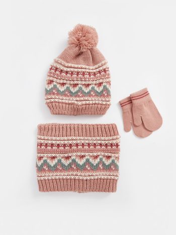 Pom Pom Detail Baby Girl Beanie