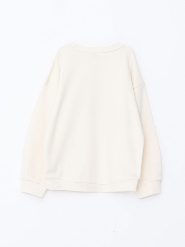 Girls' Thick Crew Neck Sweatshirt