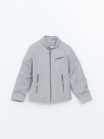LCW Vision Gray Stand-Up Collar Boys Jacket