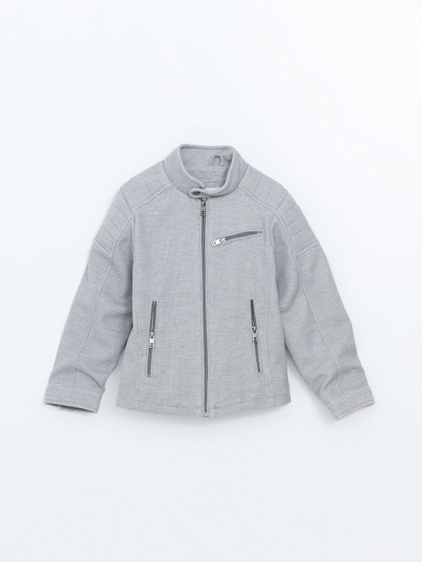 LCW Vision Gray Stand-Up Collar Boys Jacket