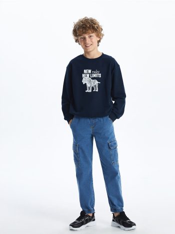 Boys' Minecraft Print Crew Neck T-Shirt