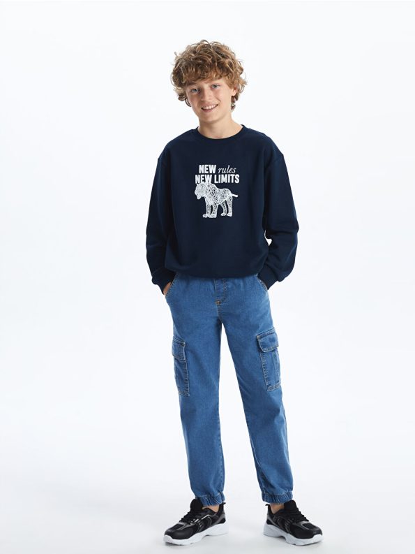 Boys' Minecraft Print Crew Neck T-Shirt