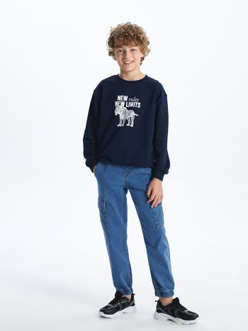 Boys' Minecraft Print Crew Neck T-Shirt