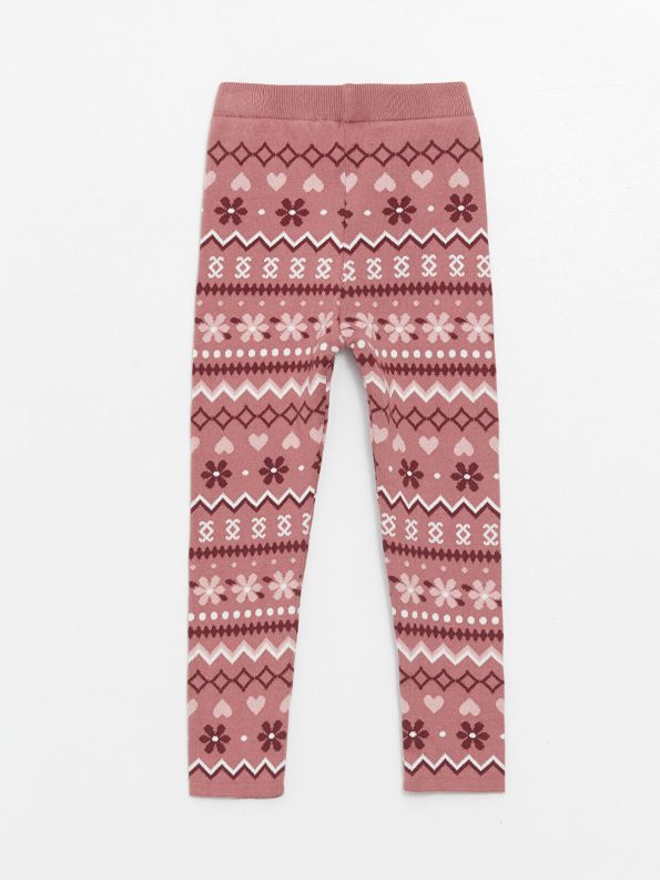 LCW Kids Pink Patterned Girls Leggings