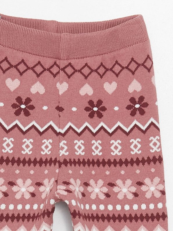 LCW Kids Pink Patterned Girls Leggings