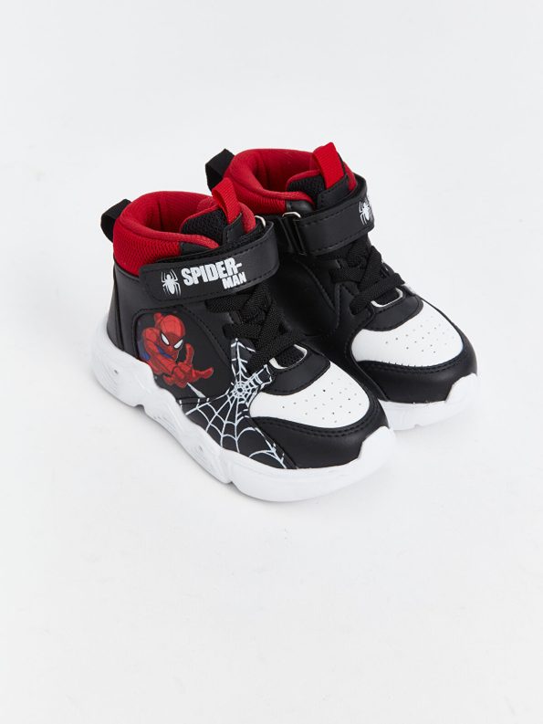 LCW STEPS Black Spider-Man Light-Up Baby Sneakers