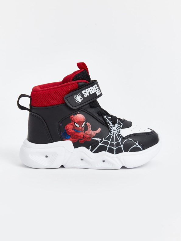 LCW STEPS Black Spider-Man Light-Up Baby Sneakers