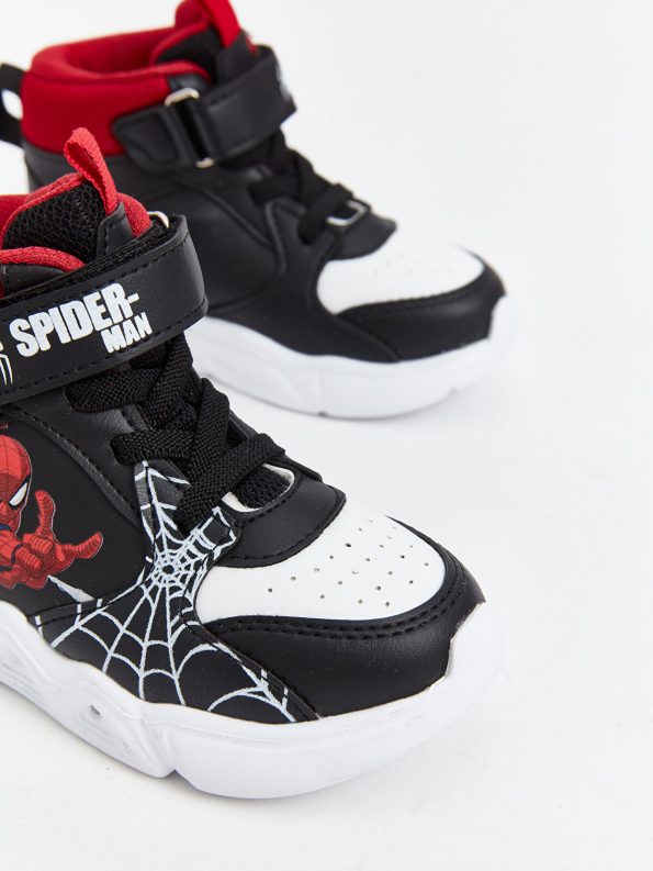 LCW STEPS Black Spider-Man Light-Up Baby Sneakers