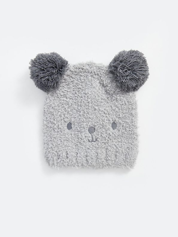 Mickey Mouse Printed Baby Boy Beanie Set