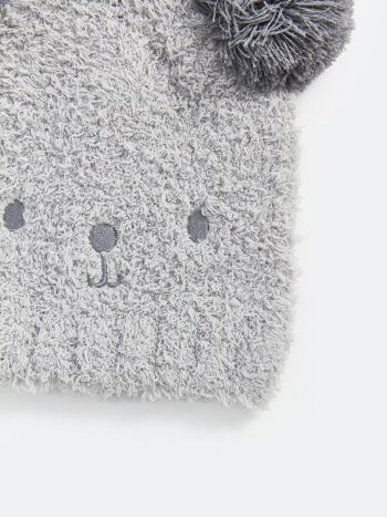Mickey Mouse Printed Baby Boy Beanie Set