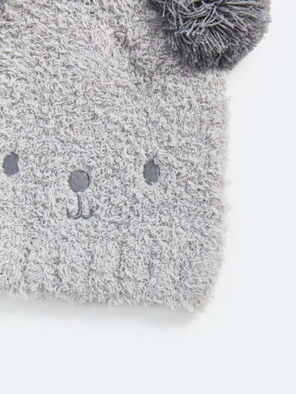 Mickey Mouse Printed Baby Boy Beanie Set