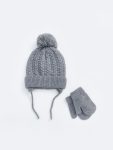 Teddy Bear Styled Baby Boy Beanie