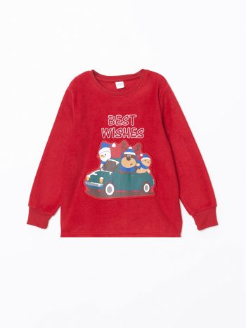 Basic Long Sleeve Boys' Shirt with Bow Tie