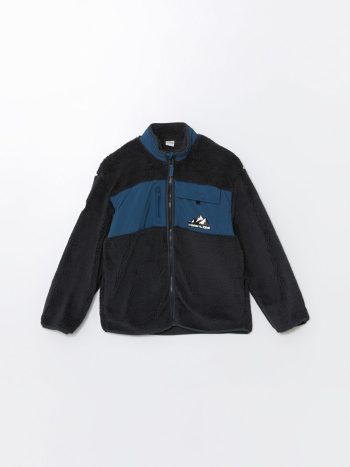 Hooded Basic Zip-Up Sweatshirt for Baby Boys