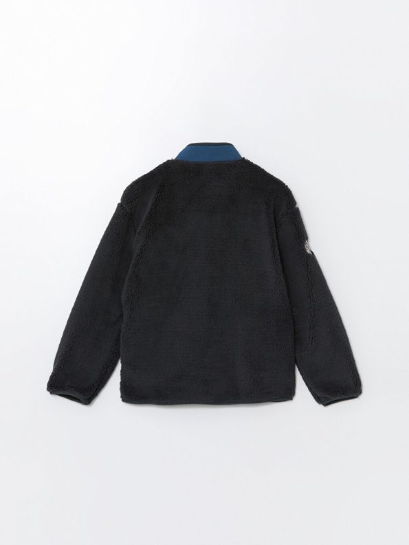 Hooded Basic Zip-Up Sweatshirt for Baby Boys