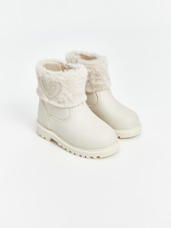 Patterned Velcro Baby Girl Boots