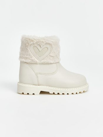 Patterned Velcro Baby Girl Boots