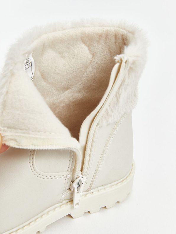 Patterned Velcro Baby Girl Boots