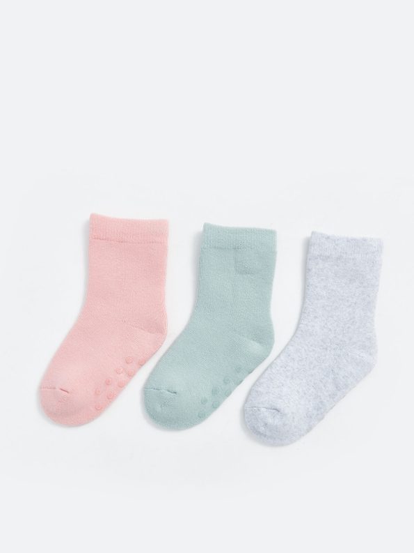 LCW Baby Pink Basic Girls' Sock Set