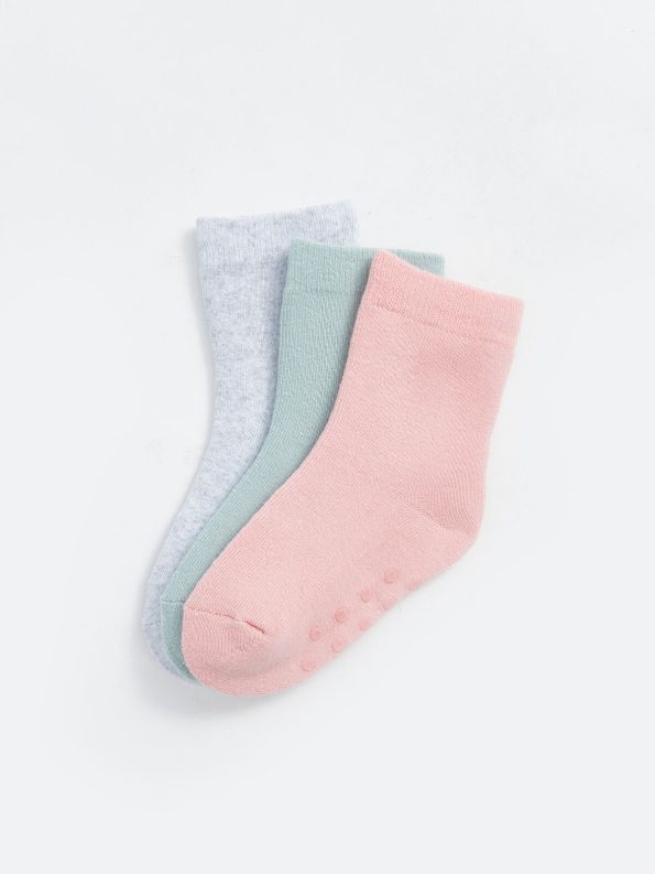 LCW Baby Pink Basic Girls' Sock Set