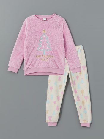 V-Neck Knit Cardigan for Girls