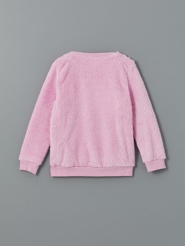 V-Neck Knit Cardigan for Girls